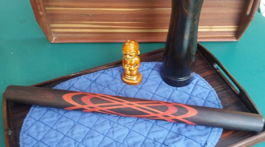 170428 Pink ivory inlay on ABW kitchen roller Pink ivory inlay on ABW kitchen roller