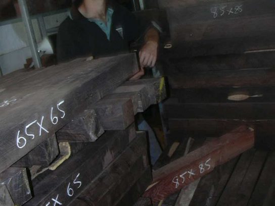 15. Storage of poles, first stage process for bell recovery