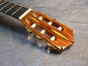 Guitar-head-stock-African-Cocobolo African cocobolo guitar head