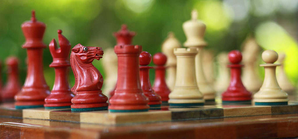 chess sets made from African hardwoods